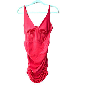 Shero Hot Pink Bodycon Mini Dress Size Large